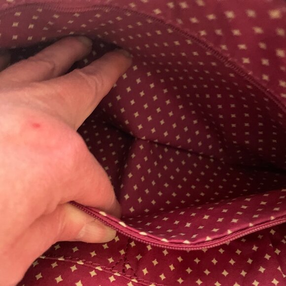 Fossil Key-Per Vinyl Coated Shoulder Tote Bag Approx 16.5" x 10.5" Multicolored - Picture 7 of 16